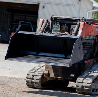 Express Steel 6' Heavy Duty Snow/Mulch Bucket | Width 72" | 15-25 GPM | For Skid Steers