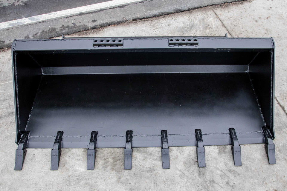 Express Steel | Standard Tooth Bucket | SKU ES-STTB-0072 | Width 72" | Hydraulic Flow Up To 20 GPM | For Skid Steers