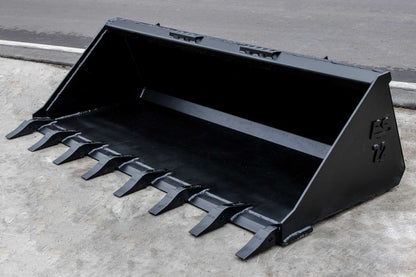 Express Steel | Standard Tooth Bucket | SKU ES-STTB-0072 | Width 72" | Hydraulic Flow Up To 20 GPM | For Skid Steers