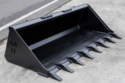 Express Steel | Standard Tooth Bucket | SKU ES-STTB-0072 | Width 72" | Hydraulic Flow Up To 20 GPM | For Skid Steers