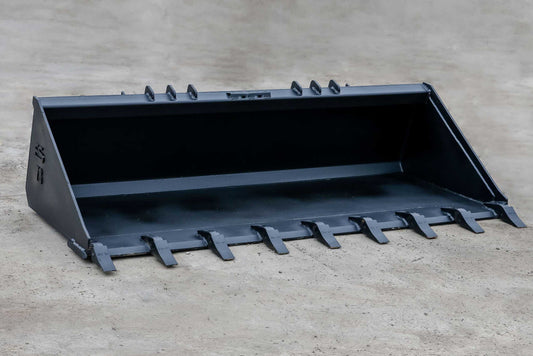 Express Steel | Bucket | Model 78" Heavy Duty Tooth | SKU ES-HDTB-0078 | Capacity 0.68 Cubic Yard | Weight 885 lbs | Hydraulic Flow 17 to 24 GPM | For Skid Steers