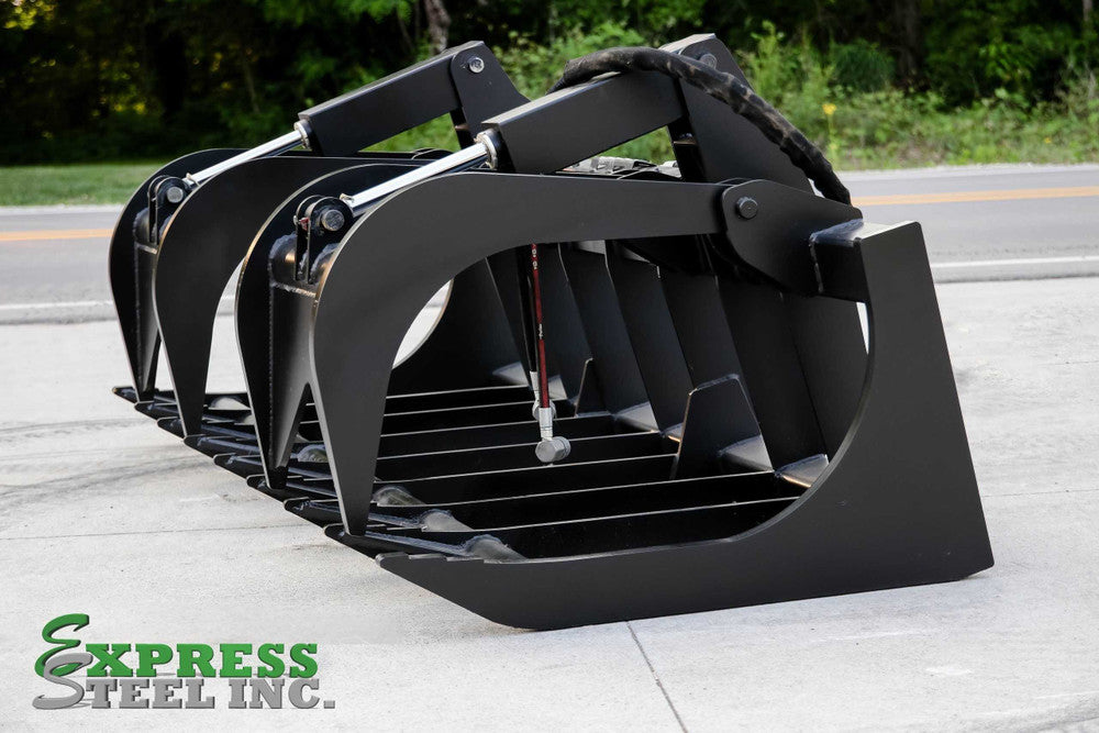 Express Steel | Grapple | Model 78" XHD | SKU ES20140 | Width 78" | Hydraulic Flow 15 To 25 GPM | For Skid Steer