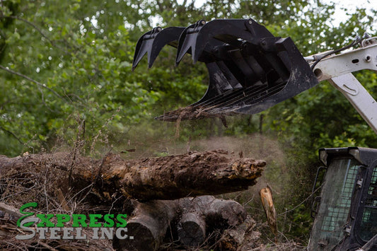 Express Steel | Grapple | Model 78" XHD | SKU ES20140 | Width 78" | Hydraulic Flow 15 To 25 GPM | For Skid Steer