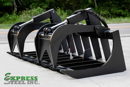 Express Steel | Grapple | Model 78" XHD | SKU ES20140 | Width 78" | Hydraulic Flow 15 To 25 GPM | For Skid Steer