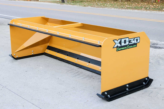 Express Steel | Snow Pusher | Model XD30 Pullback | SKU ES9X30PB08 | Width 8' | Hydraulic Flow 18 To 25 GPM | For Tractor & Skid Steers