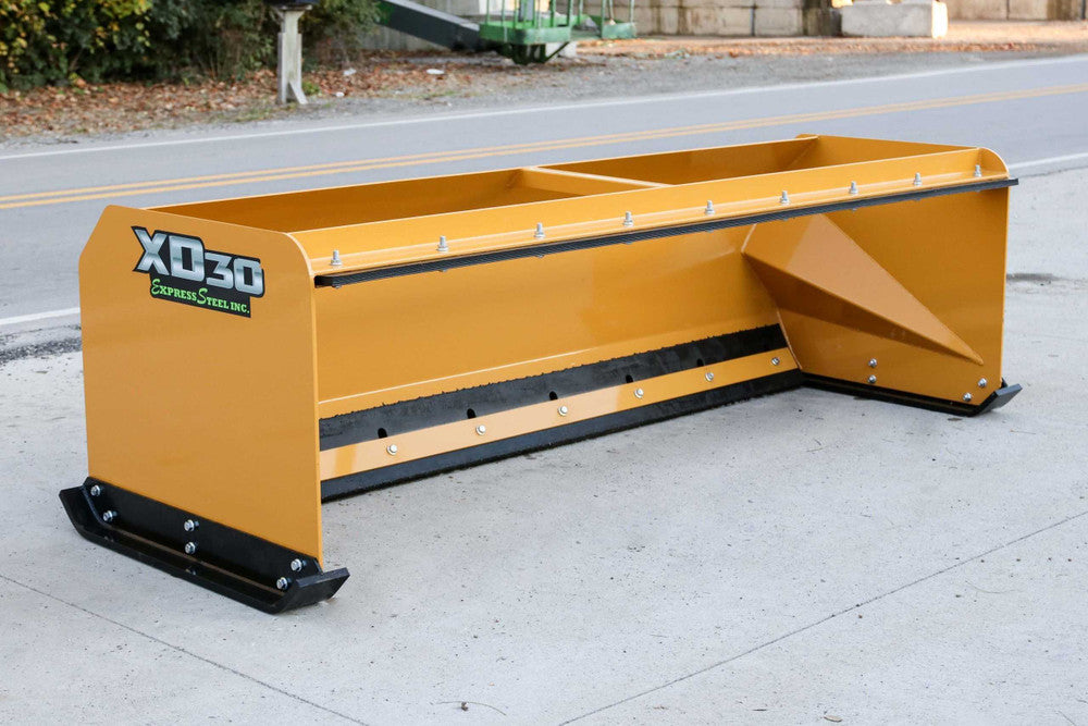 Express Steel | Snow Pusher | Model XD30 Pullback | SKU ES9X30PB08 | Width 8' | Hydraulic Flow 18 To 25 GPM | For Tractor & Skid Steers