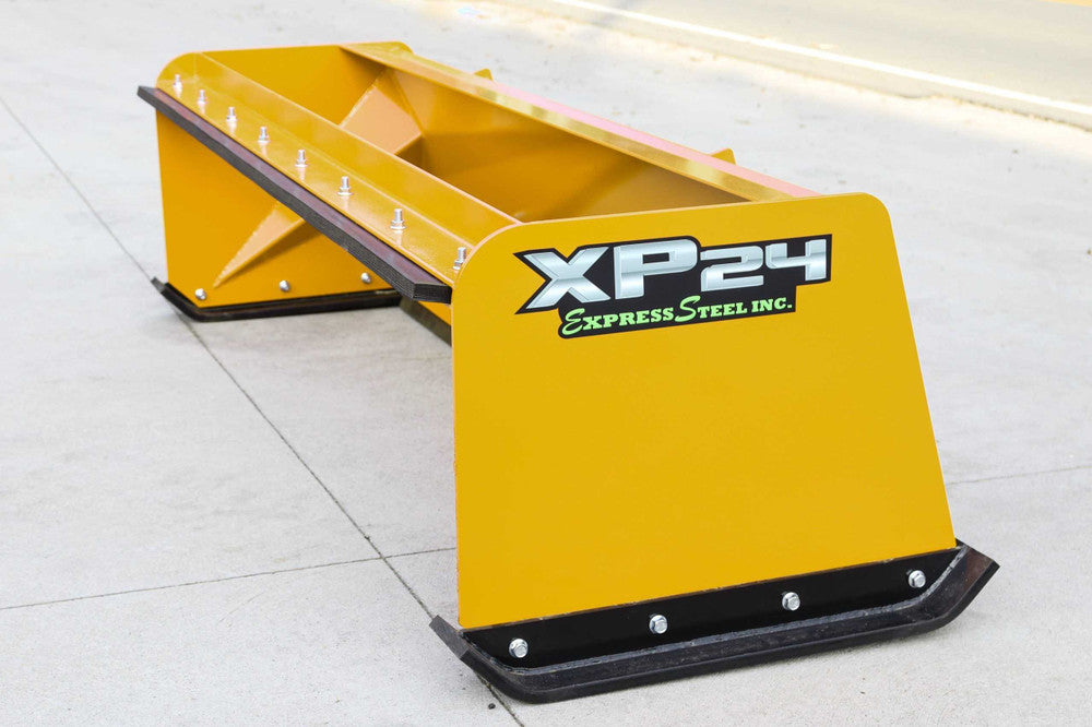 Express Steel | Pullback Snow Pusher | Model 8′ XP24 | SKU ES924PB08 | Width 96" | Hydraulic Flow 0 To 25 GPM | Horsepower 35+ HP | For Skid Steers, Tractors & Loaders
