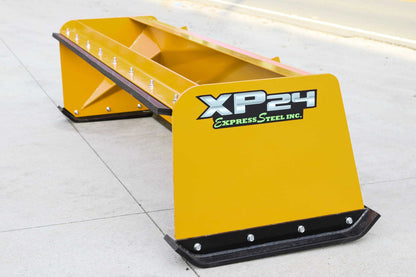 Express Steel | Pullback Snow Pusher | Model 8′ XP24 | SKU ES924PB08 | Width 96" | Hydraulic Flow 0 To 25 GPM | Horsepower 35+ HP | For Skid Steers, Tractors & Loaders