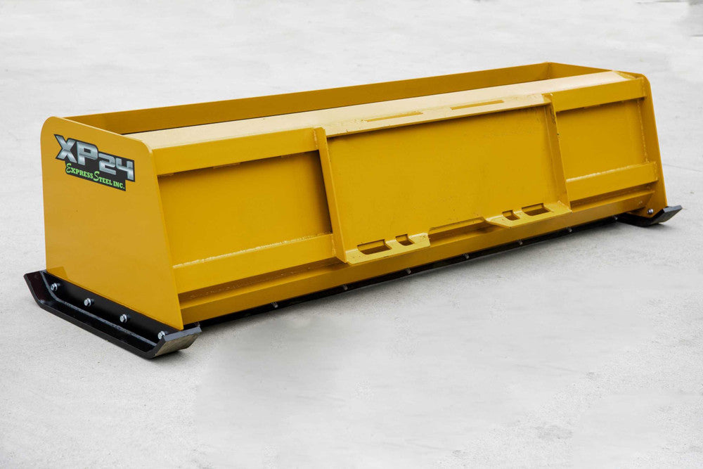 Express Steel | Pullback Snow Pusher | Model 8′ XP24 | SKU ES924PB08 | Width 96" | Hydraulic Flow 0 To 25 GPM | Horsepower 35+ HP | For Skid Steers, Tractors & Loaders