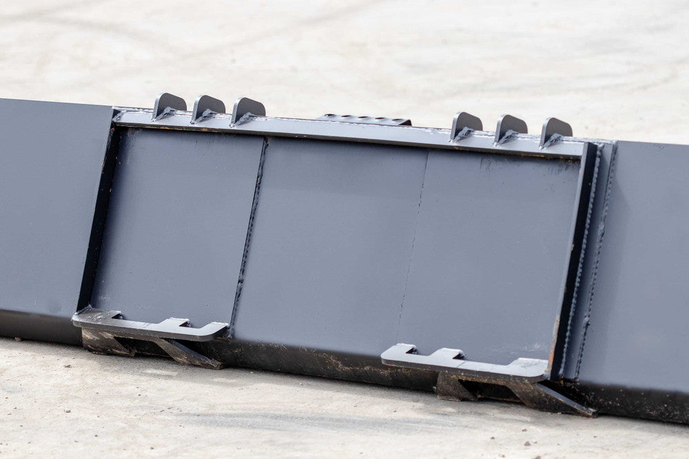 Express Steel | Smooth Bucket | Model Heavy Duty 84" | SKU ES-HDSB-0084 | Capacity 0.73 Cubic Yard | Durable American-Made Steel | Horsepower Up to 70 HP | For Skid Steers