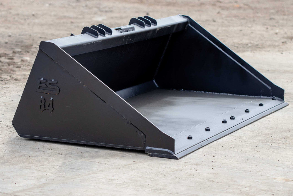 Express Steel | Smooth Bucket | Model Heavy Duty 84" | SKU ES-HDSB-0084 | Capacity 0.73 Cubic Yard | Durable American-Made Steel | Horsepower Up to 70 HP | For Skid Steers