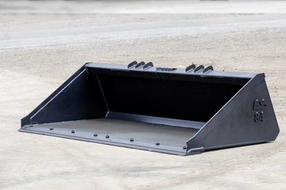 Express Steel | Smooth Bucket | Model Heavy Duty 84" | SKU ES-HDSB-0084 | Capacity 0.73 Cubic Yard | Durable American-Made Steel | Horsepower Up to 70 HP | For Skid Steers