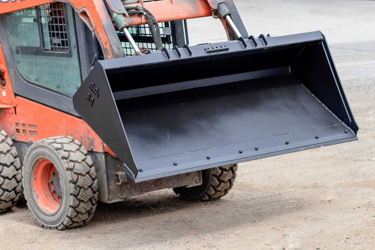 Express Steel | Smooth Bucket | Model Heavy Duty 84" | SKU ES-HDSB-0084 | Capacity 0.73 Cubic Yard | Durable American-Made Steel | Horsepower Up to 70 HP | For Skid Steers