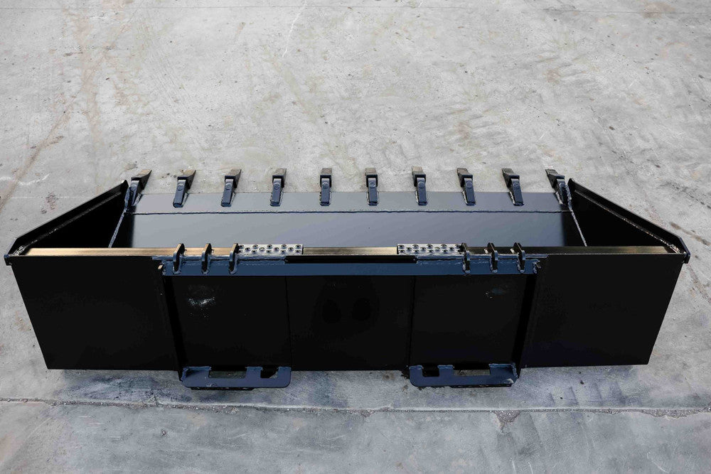 Express Steel Heavy Duty Tooth Bucket | SKU ES-HDTB-0084 | Width 84" | Hydraulic Flow 15–25 GPM | For Skid Steers