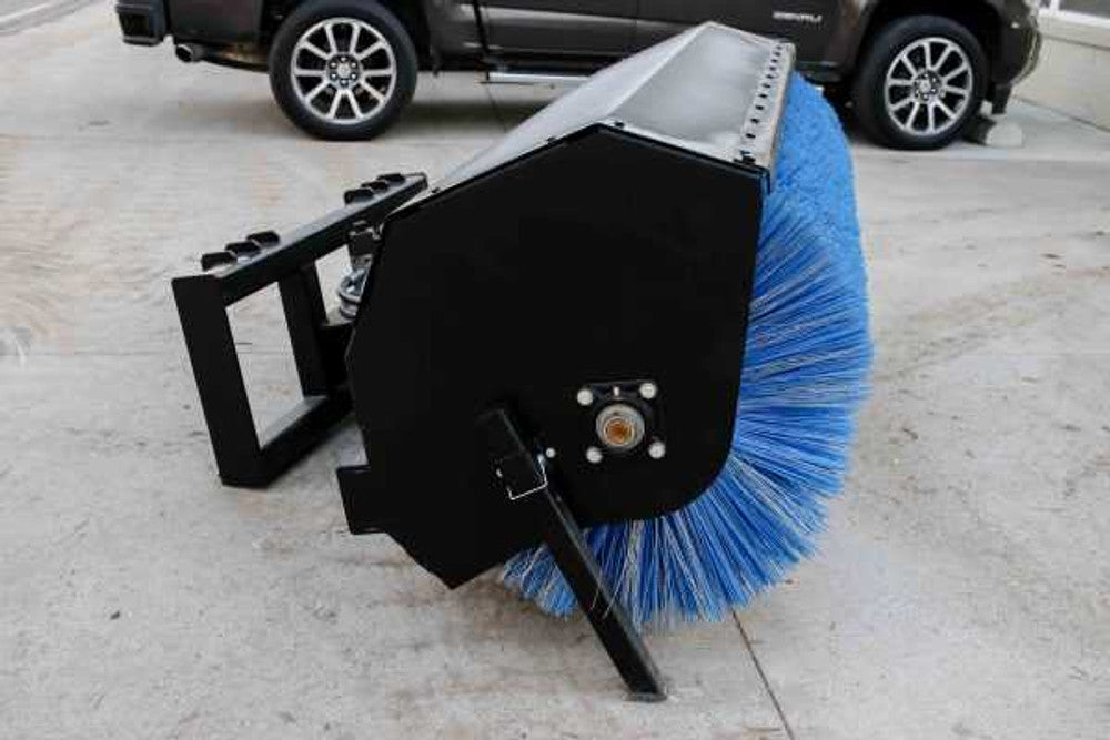Express Steel | Hydraulic Angle Broom | SKU ES50120 | Width 84" | Hydraulic Flow 15 To 25 GPM | For Skid Steer