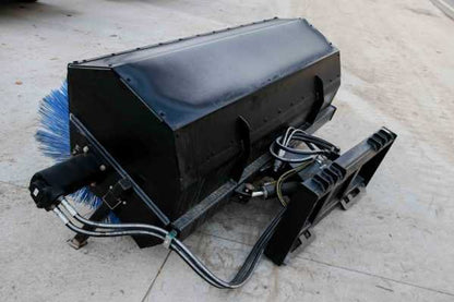 Express Steel | Hydraulic Angle Broom | SKU ES50120 | Width 84" | Hydraulic Flow 15 To 25 GPM | For Skid Steer
