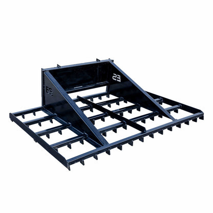 Express Steel | Landscape Rake | SKU ES80084 | 84" Width | Hydraulic Flow 15 To 25 GPM | For Skid Steers