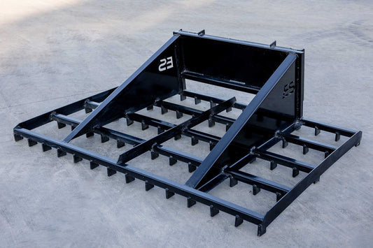 Express Steel Landscape Rake | SKU ES80084 | Width 84" | Hydraulic Flow 15–20 GPM | For Skid Steers