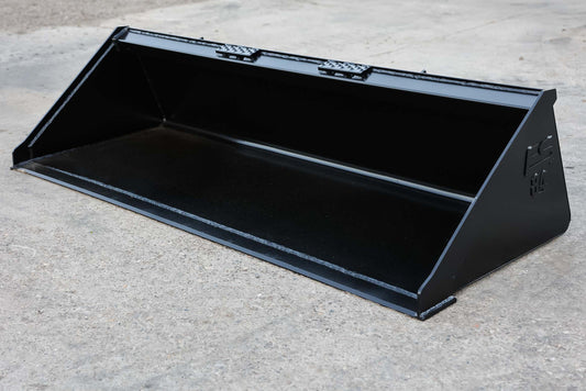 Express Steel | Smooth Bucket | SKU ES-STSB-0084 | Width 84" | Hydraulic Flow 0 To 25 GPM | For Skid Steers