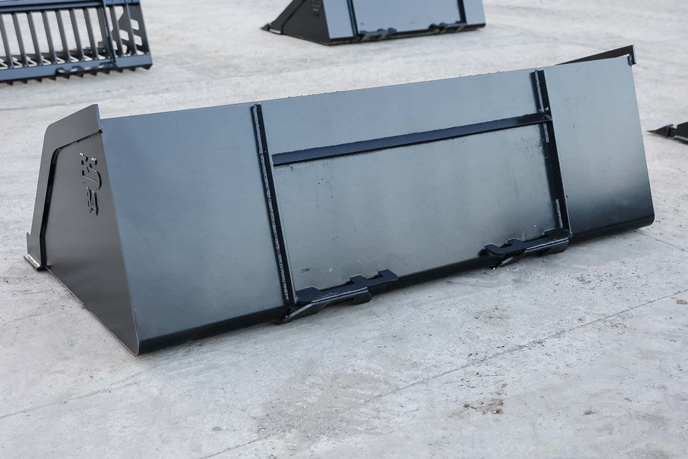 Express Steel | Snow/Mulch Bucket | SKU ES-STSMB-0084 | Width 84" | Hydraulic Flow 20 To 35 GPM | For Skid Steers