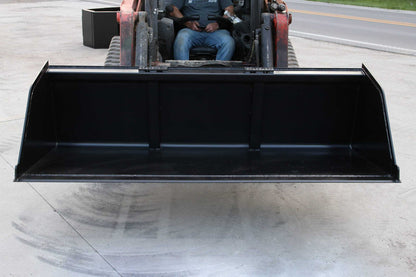Express Steel | Snow/Mulch Bucket | SKU ES-STSMB-0090 | Width 90" | Capacity 1.24 Cubic Yards | Weight 620 lbs | Hydraulic Flow 0 To 25 GPM | For Skid Steers