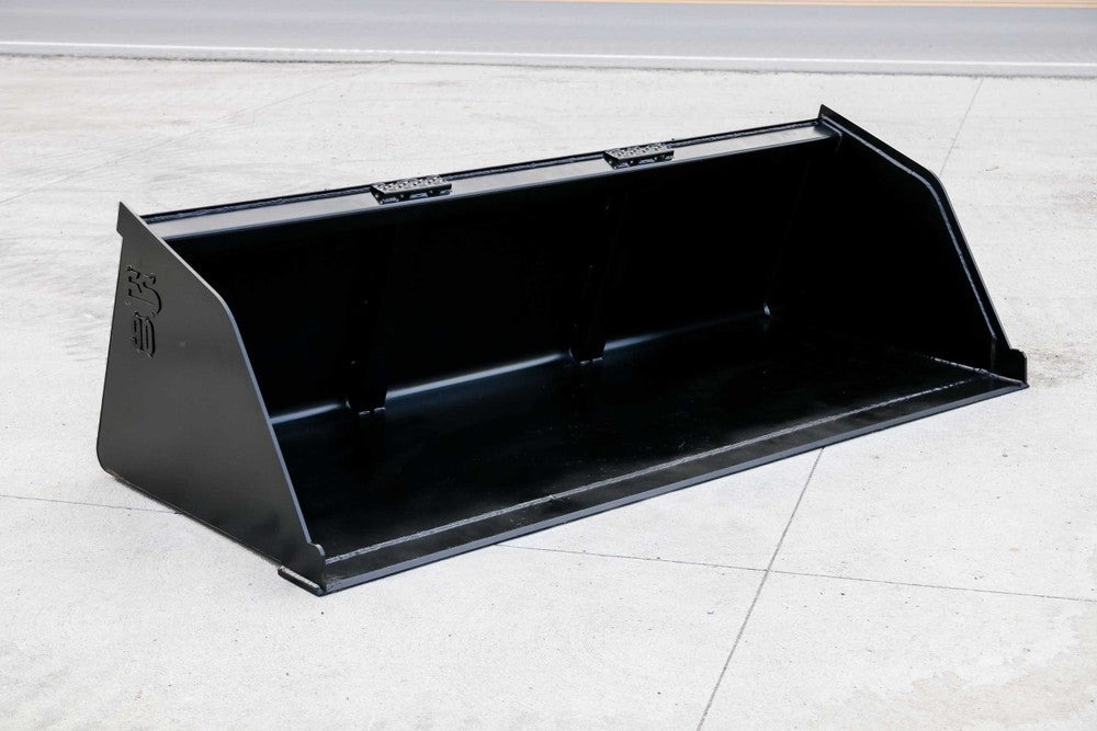 Express Steel | Snow/Mulch Bucket | SKU ES-STSMB-0090 | Width 90" | Capacity 1.24 Cubic Yards | Weight 620 lbs | Hydraulic Flow 0 To 25 GPM | For Skid Steers