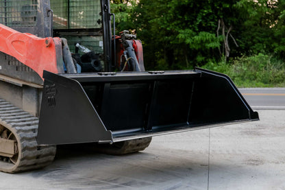 Express Steel | Snow/Mulch Bucket | SKU ES-STSMB-0090 | Width 90" | Capacity 1.24 Cubic Yards | Weight 620 lbs | Hydraulic Flow 0 To 25 GPM | For Skid Steers