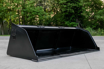 Express Steel | Snow/Mulch Bucket | SKU ES-STSMB-0090 | Width 90" | Capacity 1.24 Cubic Yards | Weight 620 lbs | Hydraulic Flow 0 To 25 GPM | For Skid Steers