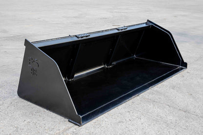 Express Steel | Snow/Mulch Bucket | SKU ES-STSMB-0096 | Width 96" | Capacity 1.28 Cubic Yards | Hydraulic Flow 15 To 25 GPM | For Skid Steers