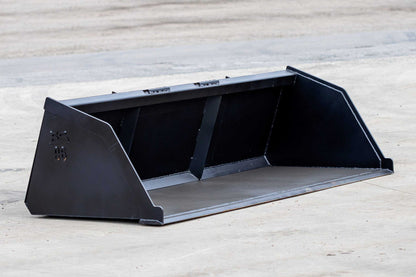 Express Steel | Snow/Mulch Bucket | SKU ES-STSMB-0096 | Width 96" | Capacity 1.28 Cubic Yards | Hydraulic Flow 15 To 25 GPM | For Skid Steers
