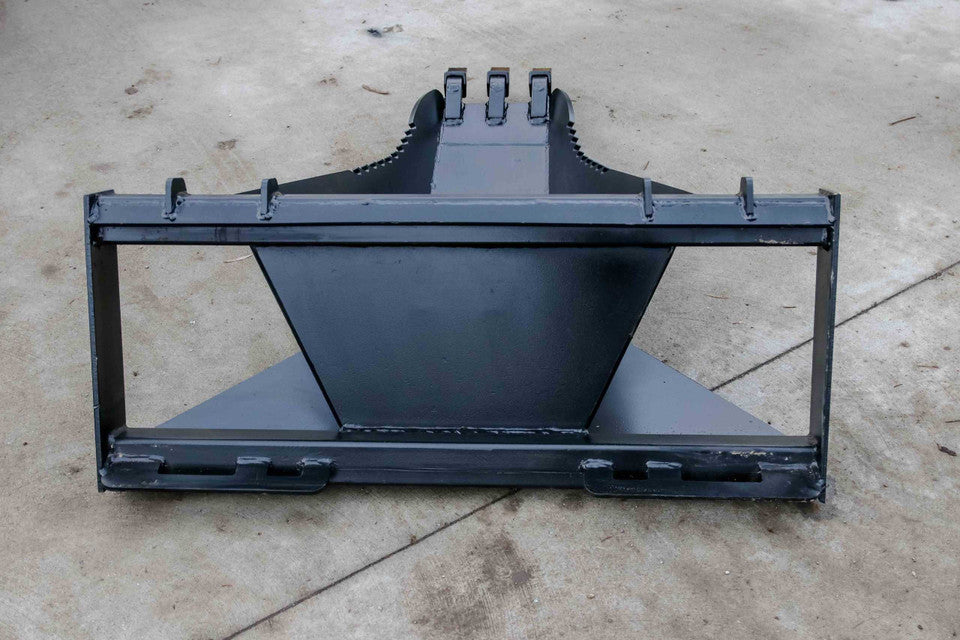 Express Steel | Heavy Duty Stump Bucket | SKU ES-HDSB-0000 | Width 19" | Hydraulic Flow 0 To 25 GPM | For Skid Steers