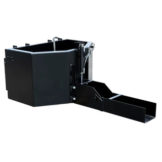 Express Steel Hydraulic Concrete Bucket w/ Chute Extension | 59" Width | 15–25 GPM | For Skid Steers