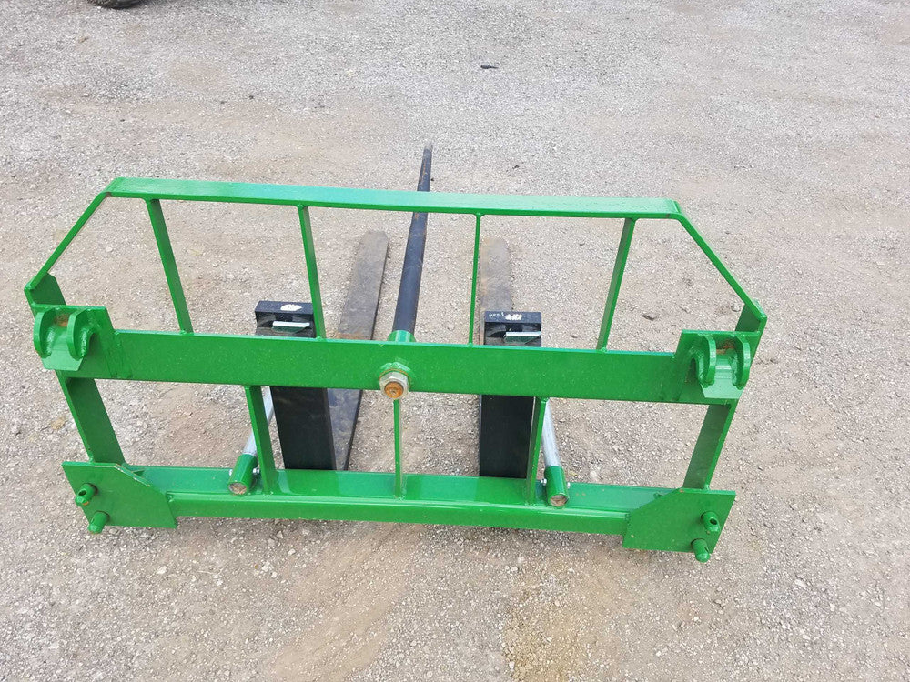 Express Steel | Hay Bale Spear & Pallet Forks Combo | SKU 82 | Widths 36" To 48" | Hydraulic Flow 10 To 25 GPM | For Loaders