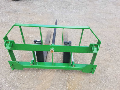 Express Steel | Hay Bale Spear & Pallet Forks Combo | SKU 82 | Widths 36" To 48" | Hydraulic Flow 10 To 25 GPM | For Loaders