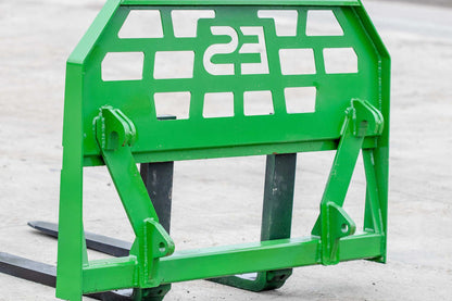 Express Steel | Pallet Forks | Model JD Global Euro | SKU ES60130 | Frame Width 50" | Horsepower 40 To 100 HP | For Tractors & Loaders