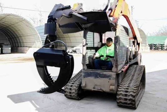 Express Steel | Hydraulic Rotating Log Grapple | SKU ES22550 | Opening Width 62" | Hydraulic Flow 18 To 25 GPM | For Skid Steers
