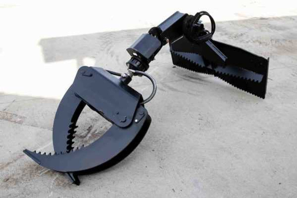 Express Steel | Hydraulic Rotating Log Grapple | SKU ES22550 | Opening Width 62" | Hydraulic Flow 18 To 25 GPM | For Skid Steers