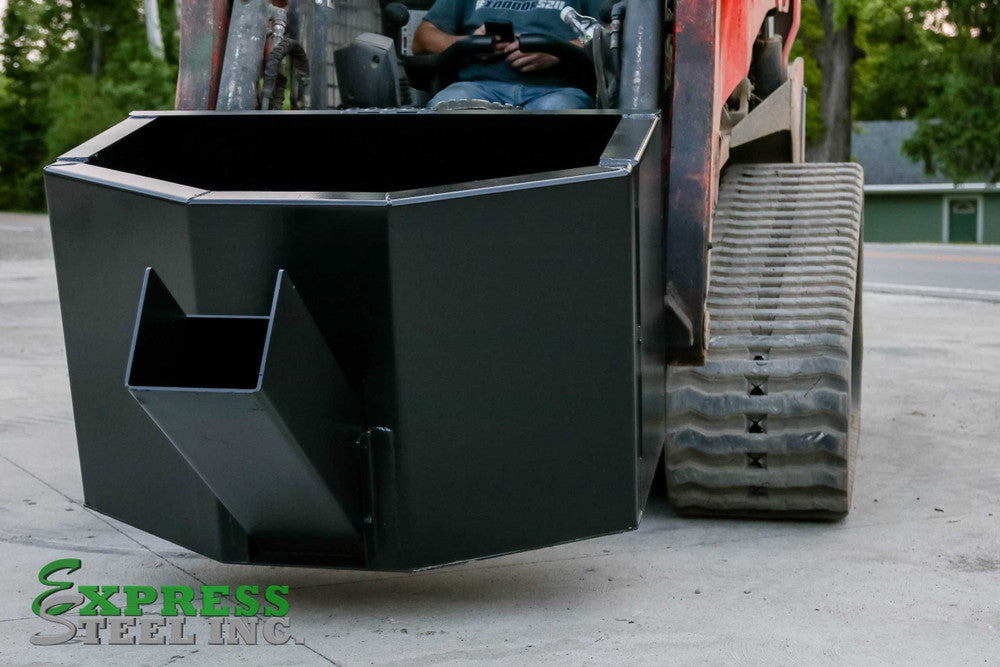 Express Steel | Manual Concrete Bucket | SKU ES32040 | Width 60" | 3/4 Cubic Yard | Weight 465 lbs | Hydraulic Flow 15 To 25 GPM | For Skid Steers
