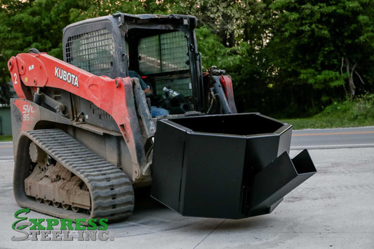 Express Steel | Manual Concrete Bucket | SKU ES32040 | Width 60" | 3/4 Cubic Yard | Weight 465 lbs | Hydraulic Flow 15 To 25 GPM | For Skid Steers