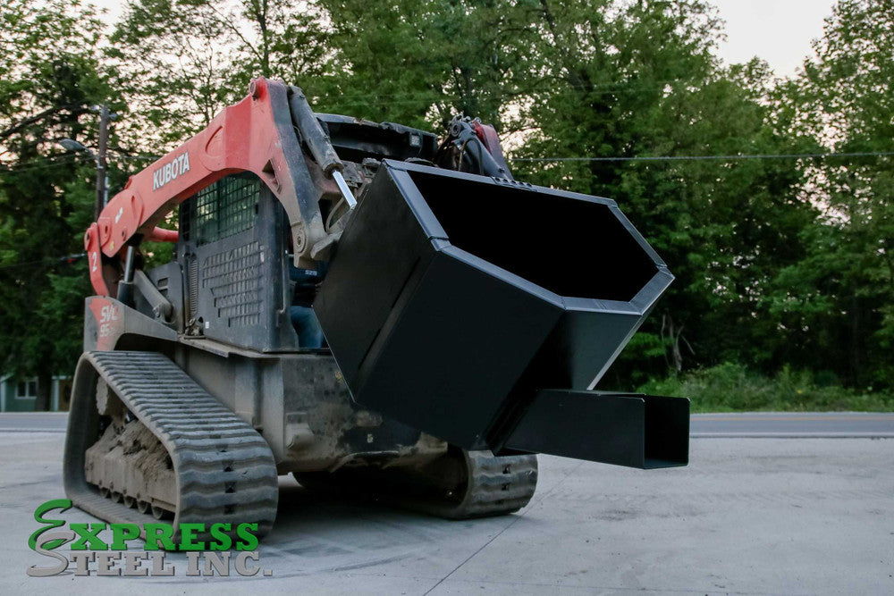 Express Steel | Manual Concrete Bucket | SKU ES32040 | Width 60" | 3/4 Cubic Yard | Weight 465 lbs | Hydraulic Flow 15 To 25 GPM | For Skid Steers