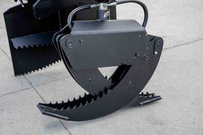 Express Steel | Mini Bobcat Log Grapple | SKU ES22650 | Opening Width 66" Max | Hydraulic Rotation | Hydraulic Flow Range 8 To 15 GPM | For Mini Skid Steers