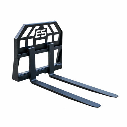 Express Steel Mini Bobcat Pallet Forks | SKU ES60610 | Fork Length 36"–48" | 36" Frame Width | Hydraulic Flow 8–15 GPM | For Mini Skid Steers