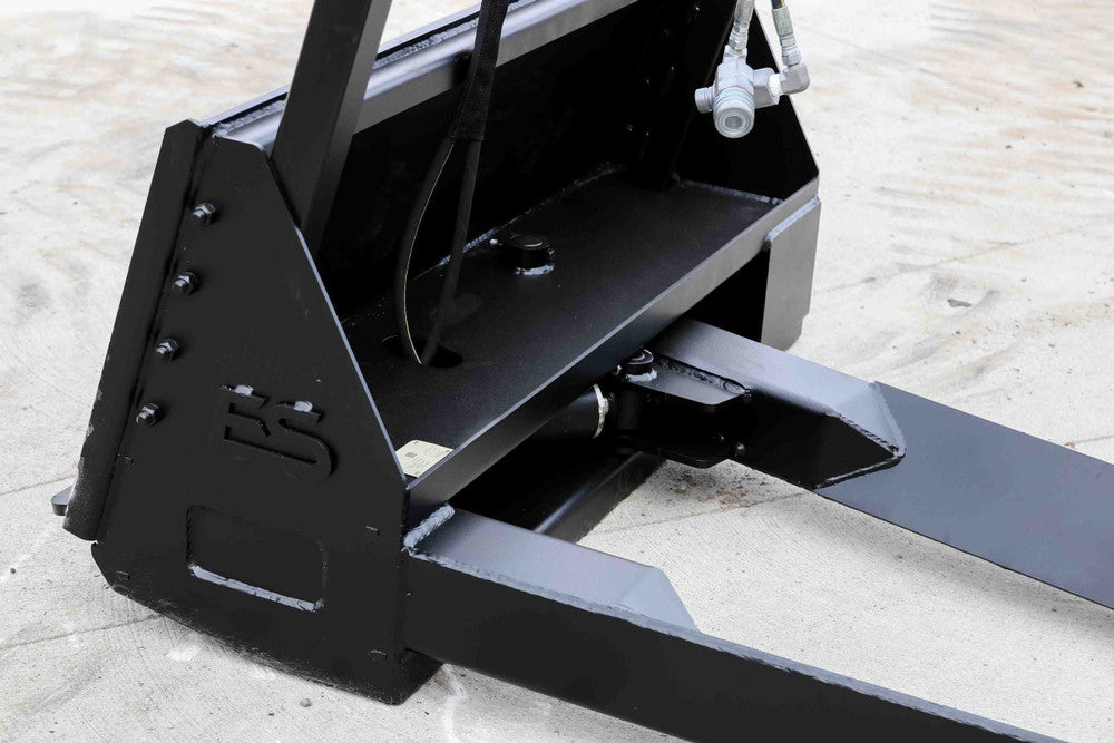 Express Steel | Forks | Model Nursery | SKU ES60400 | Fork Length 65" | Capacity 3,000 lb | Hydraulic Flow 0 To 25 GPM | For Skid Steer