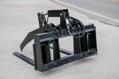 Express Steel | Pallet Fork Grapple | SKU ES62060 | Forks Width 42" & 48" | Hydraulic Flow 15 To 25 GPM | For Skid Steer