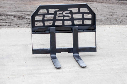 Express Steel Quick Attach Pallet Forks | SKU ES60050 | Fork Length 36"–48" | Frame Width 45.5" | Hydraulic Flow 15–25 GPM | For Skid Steers