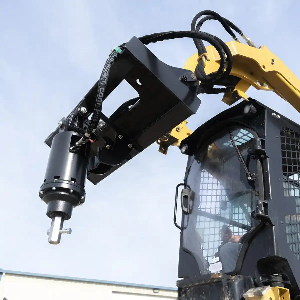 Express Steel Auger Head | SKU ES42010 | Width 46" | Drilling Attachment | Hydraulic Flow 10–40 GPM | For Skid Steers