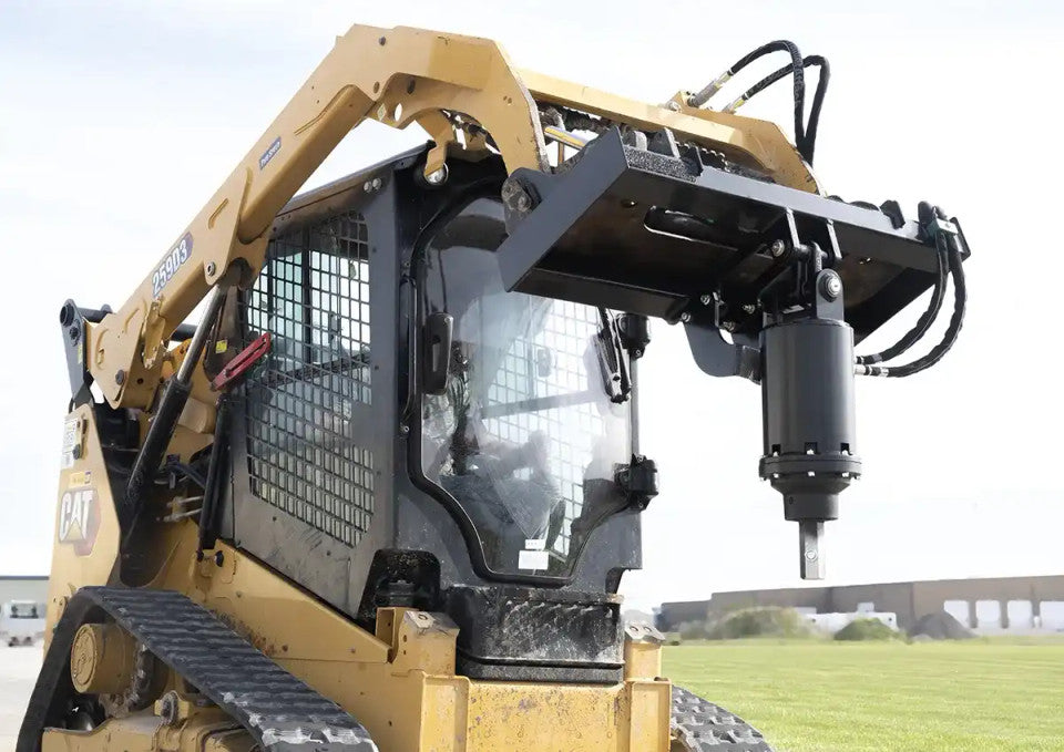 Express Steel Auger Head | SKU ES42010 | Width 46" | Drilling Attachment | Hydraulic Flow 10–40 GPM | For Skid Steers
