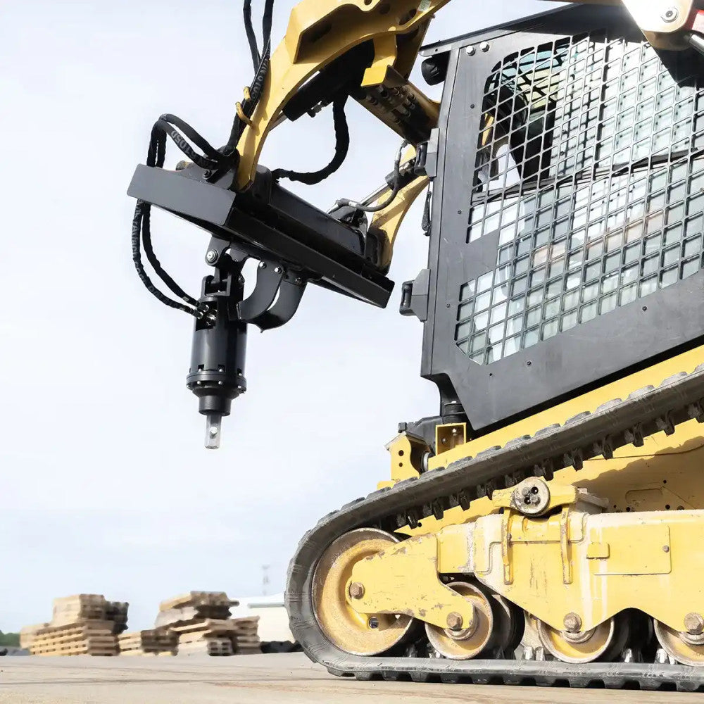 Express Steel Auger Head | SKU ES42010 | Width 46" | Drilling Attachment | Hydraulic Flow 10–40 GPM | For Skid Steers