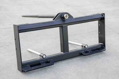 Express Steel Round Hay Bale Spear | SKU ESBSSS0049 | Frame Width 46" | Hydraulic Flow 15–20 GPM | For Skid Steers & Compact Tractors (Horsepower 25–60 HP