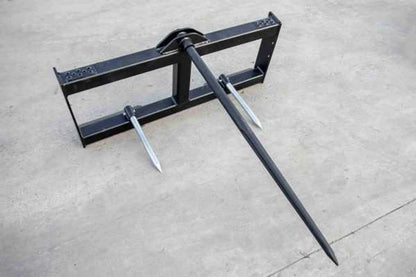 Express Steel Round Hay Bale Spear | SKU ESBSSS0049 | Frame Width 46" | Hydraulic Flow 15–20 GPM | For Skid Steers & Compact Tractors (Horsepower 25–60 HP